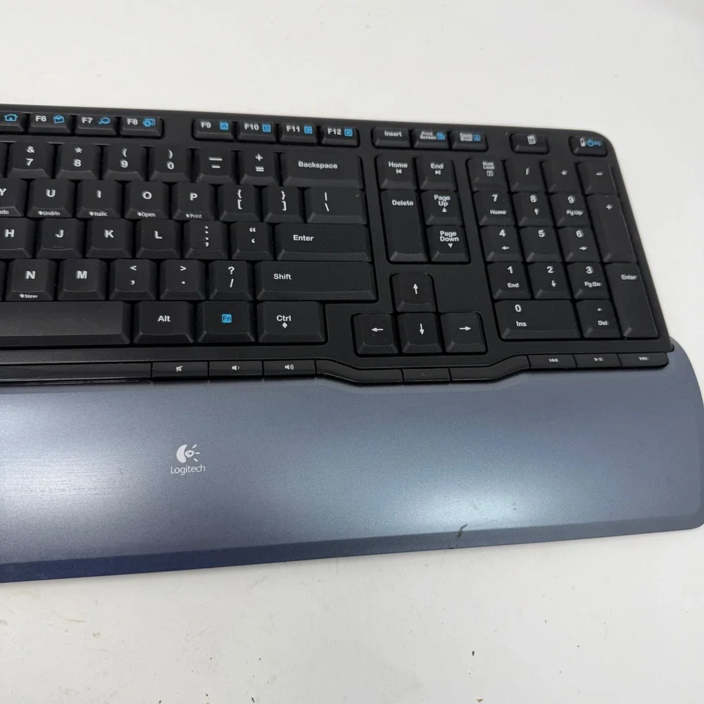 Logitech S520 Wireless Keyboard Black Silver Integrated Palm Rest Y-RBA97